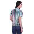 thumbnail image 4 of Moomaya Chemise à Manches Mi-Longues Imprimée pour Femmes, Col Boutonné, Haut Décontracté, 4 of 5