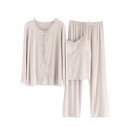 thumbnail image 1 of Birdeem Blouse Femme Unie Décontractée Mode Col en V Régulier Sans Manches Vêtements de Nuit Ensembles de Blouses, 1 of 12
