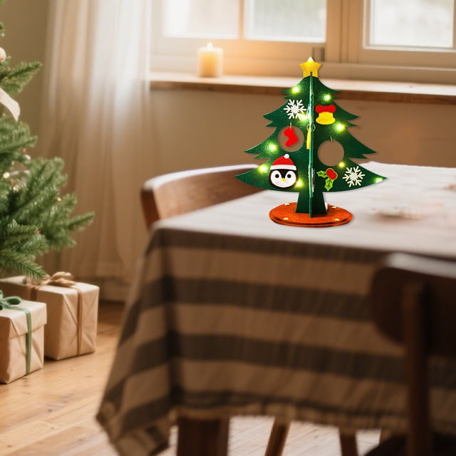Interactive Felt Christmas Tree for , Holiday Decor Play Set with Removable Ornaments, Creative Toddler Activity for Family Fun, Festive Wall Hanging Decorations for Children's Room