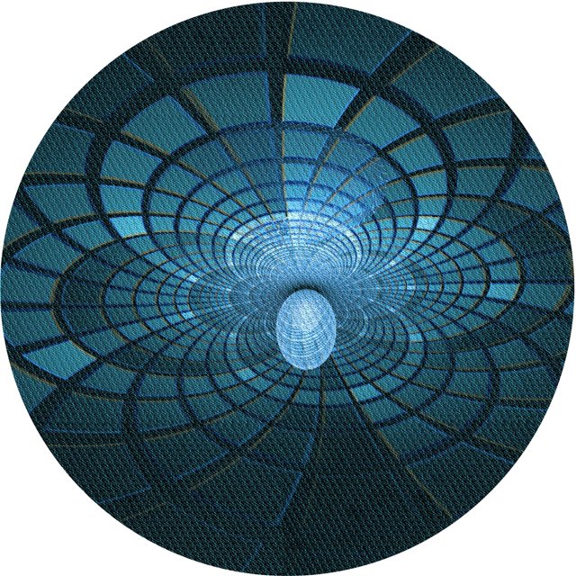 Ahgly Company Tapis Rond Lavable en Machine Intérieur Transitionnel Vert Cyan Foncé, 6 Pieds Rond