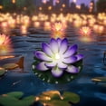 thumbnail image 1 of EGNMCR Water Sensing Lotuse Pool Lamp Floating Lotuse Pool Lamp Water Sensing Floating Pool Lamp LED Floating Solar Pool Lamp Diwali Festival Blessing River Lantern Solar light, 1 of 6