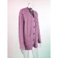 thumbnail image 3 of CPOKRTWSO Cardigan Tricoté Surdimensionné à Manches Longues Ouvert pour Femmes, 3 of 5