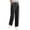 AA一Black, variant on QATAINLAV Linen Pants Women Elastic High Waisted Wide Leg Beach Pants Solid Casual Pull On Lounge Trousers with Pockets, Navy, S