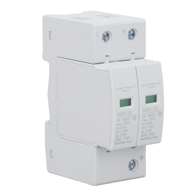 House Voltage Protector,Surge Protector 20KA Surge Surge Protector Surge Protection Device Sleek Aesthetic
