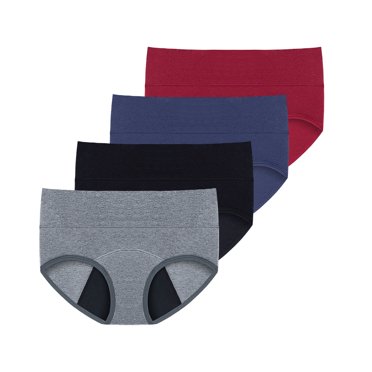 B91xZ Culottes en Coton Taille Haute Douces pour Femmes, TTG Gris Foncé