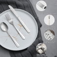 thumbnail image 3 of Bestdin 24 Pieces Dinner Forks, Food Grade Stainless Steel 7.1" Forks Silverware, Table Forks Use for Home Kitchen Restaurant, Flatware Silverware Forks, Mirror Polished & Dishwasher Safe, 3 of 7