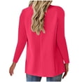 thumbnail image 3 of TIMIFIS Women's Blazer Cardigan Button Notch Laple Long Sleeve Open Front Cardigan with Pocket Solid Color Jacket Work Office Blazer Outfall Business Clothes, 3 of 6