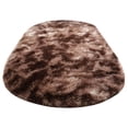 thumbnail image 2 of Hxlamzoo Fluffy Oval Area Rug, Soft Tie Dye Rug, Shaggy Colorful Rug, for Bedroom, Living Room, Teen Dorm, Baby Nursery, 11 Colors & 3 Sizes, 2 of 6