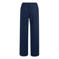 thumbnail image 5 of Timegard Cotton Linen Pants for Women Elastic Waist Drawstring Fall Travel Casual Pants with Pockets, 5 of 5
