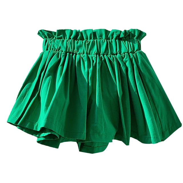 TechWave Jupes et Shorts pour Fillettes, Robe Sans Manches Décontractée et Mignonne pour Enfants, Robe en Flanelle Vintage Foncée pour Petites Filles, Robes à Volants pour Petites Filles, Fleur pour Petite Fille