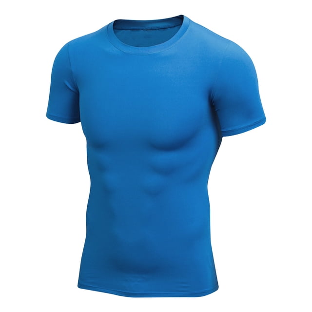 Plebaso Men's Workout T Shirts Athletic Quick Dry Short Sleeve Tee Shirts Sports Stretch Gym Running Tops
