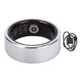 thumbnail image 2 of Ring Smart Ring Health Tracker  Connection IP68 Water Proof Sleep Fitness Ring with  Control Step Counting for Women Men Silver, 2 of 7