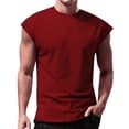 thumbnail image 4 of Ramiter Tank Tops Men Men's Active Athletic Tech Tank Top - Regular and Big & Tall Sizes Wine,S, 4 of 4