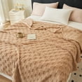 thumbnail image 1 of UsRHHA Thermal Breathable Bed Blanket 150x100cm, All Season Comfortable Machine Washable Throw, Soft Polyester Bedding Cover, 1 of 7