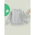 thumbnail image 4 of Faithtur Bébé Filles Garçons Sweat-Shirt, Manches Longues Col Rond Lettres Imprimé Pull-Overs de Chute, 4 of 9