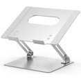 thumbnail image 1 of Support d'Ordinateur Portable en Aluminium, Support Ergonomique Réglable pour Ordinateur Portable, Support de Rehausseur Compatible avec Air, Pro, Dell, HP, Lenovo et Plus, 10-15.6 Pouces, Noir - Argent, 1 of 8