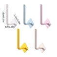thumbnail image 4 of L-shaped non perforated hook, no trace, strong self-adhesive hook, kitchen corner free multifunctional storage rack, high viscosity adhesive hook, 4 of 9