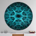 thumbnail image 2 of Designart « Fleur de Glace Bleue Abstraite » Horloge Murale Moderne, 2 of 6