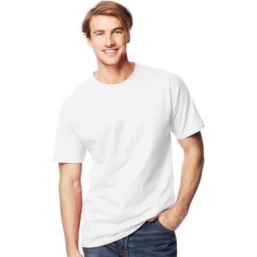 Hanes Beefy-T Men`s Tall T-Shirt - Best-Seller, 2XLT, White