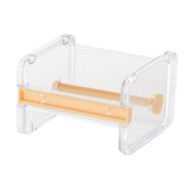 Washi Washi Tape Dispenser Cutter Transparent 2 Serrated Bars ABS Plastic Stackable Tape Holder Dispenser for Storage