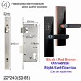 thumbnail image 2 of Serrure Électronique Bluetooth Serrure Intelligente pour Porte Serrure à Empreinte Digitale Mot de Passe Carte IC Clé pour Maison Intelligente, Maison Intelligente Intégrée, 2 of 5