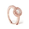 thumbnail image 2 of 3/4ct Diamond Halo Ring 14K Rose Gold, 2 of 3