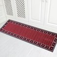 thumbnail image 1 of Kitchen Rug Non-Skid | Runner Kitchen Mat Non-Slip | Rug for Kitchen Floor with Rubber Backing | Entryway Hallway Floor Mat | Low Profile Door Mat (2' x 7', Red), 1 of 6
