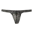 thumbnail image 1 of Penkiiy String Transparent pour Hommes g-Strings Bikini sous-Vêtements en Maille Transparente String pour Homme G Noir, 1 of 1