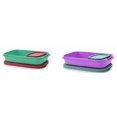 thumbnail image 2 of Tupperware Plastic Lunch Box 590 ml Pack of 2 with 4 Container (Multicolor), 2 of 2
