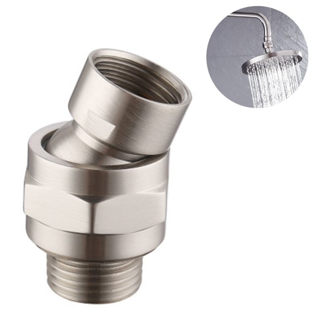on Sale Goohae 1PC Universal Joint, Shower Connector Ball Joint Shower Head Swivel Ball Adapter Adjustable Shower Arm Extension Bright