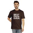 thumbnail image 1 of Inkmeso T-Shirt à Col Rond pour Hommes avec Imprimé Graphique Best Papa Ever.€ T-Shirt pour la Fête des Pères, 1 of 7
