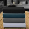 thumbnail image 5 of Lux Decor Collection Fitted Bed Sheet, 16" Deep Pocket Twin Sheets - 1800 Thread Count Microfiber Fitted Sheet (Twin, Grey), 5 of 5