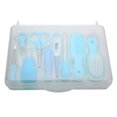 thumbnail image 2 of Baby Hair Brush Baby Nail Clipper Baby Nail Scissors Baby Manicure Kit 9pcs Convenient Daily Baby Nail Clipper Scissors Hair Brush Comb Manicure Care Kit Blue, 2 of 8