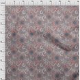 thumbnail image 4 of oneOone Velvet Gray Fabric Asian Paisley Sewing Craft Projects Fabric Prints By Yard 58 Inch Wide, 4 of 4