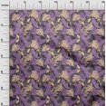 thumbnail image 3 of oneOone Velvet Grayish Purple Fabric Tropical Sewing Craft Projects Fabric Prints By Yard 58 Inch Wide, 3 of 4