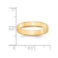 thumbnail image 2 of 14K Yellow Gold 4mm Flat Wedding Band Ring with Step Edge, 2 of 5