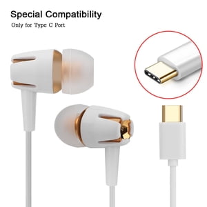 Type C Ecouteurs avec micro, compatibilité spéciale Type C Casques Type C Écouteurs Type C Pour amis Couple familial Autres
