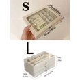 thumbnail image 4 of 1pc Jewelry Box With 3 Drawers, Multiple Compartments, Display Stand, Compact Jewelry Organizer For Earring, Ring, Necklace, Lipstick, Skin Care, 4 of 5