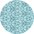 thumbnail image 1 of Ahgly Company Machine Washable Indoor Round Transitional Seafoam Green Area Rugs, 7' Round, 1 of 7