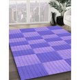 thumbnail image 3 of Ahgly Tapis d'Intérieur Lavable en Machine Carré Transitionnel Mimosa Violet, 5 Pieds Carré, 3 of 7