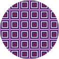 thumbnail image 1 of Ahgly Company Tapis Rond Lavable en Machine Intérieur Transitionnel Violet Violet, 7 Pieds Rond, 1 of 7