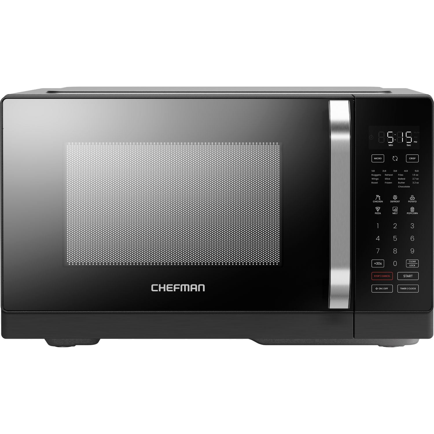 Chefman MicroCrisp 22.5L (0.8 cu. ft.) Microwave and Convection Oven 1500W – Stainless Steel, New