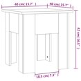 thumbnail image 4 of vidaXL Coffee Table Smoked Oak 40x40x42 cm Engineered Wood, 4 of 4