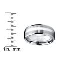 thumbnail image 4 of 8MM Dome Men's Tungsten Carbide Ring Wedding Band size 12.5, 4 of 5