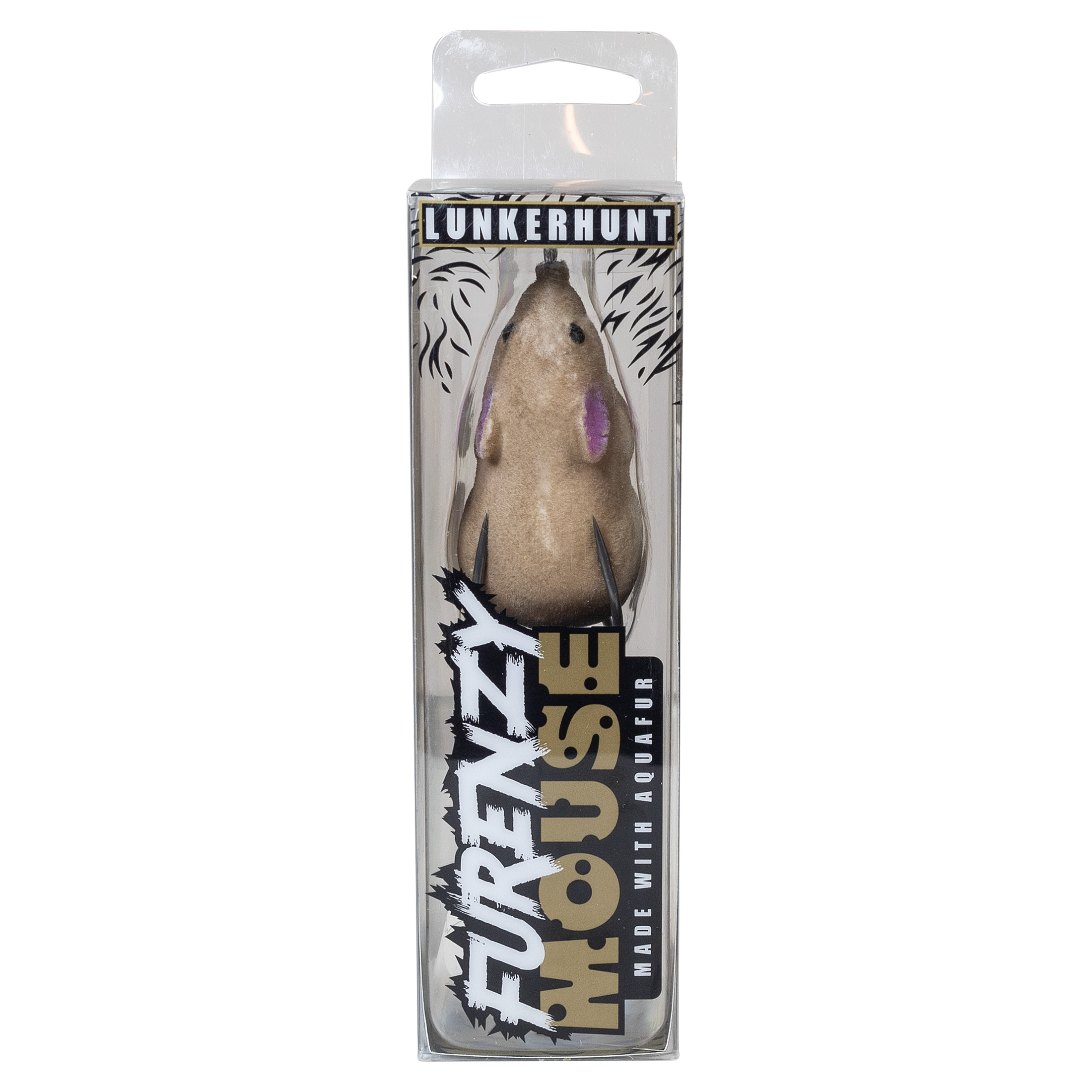 Lunkerhunt Furenzy Mouse - 2 1/2 in - 1/2 oz - Brown - Fishing Lure