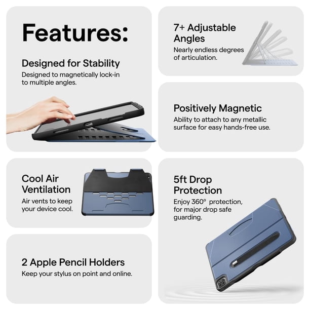 Zugu Case for iPad Pro 13 (M4/M5) 2024/2025, Slim Protective Cover