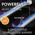 thumbnail image 2 of Cuisinart Five Burner Dual Fuel Gas Grill, 2 of 9