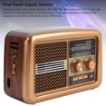 thumbnail image 4 of Radio Portable à Bande Complète, Radio Météo AM SW, Double Alimentation d'Urgence avec Lecture de Musique Multi-Sources, pour Maison Cuisine Extérieur, 4 of 7