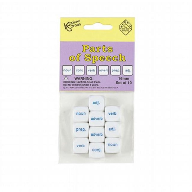 Koplow Games Parts of Speech Inc Jeu de dés (10 pièces)