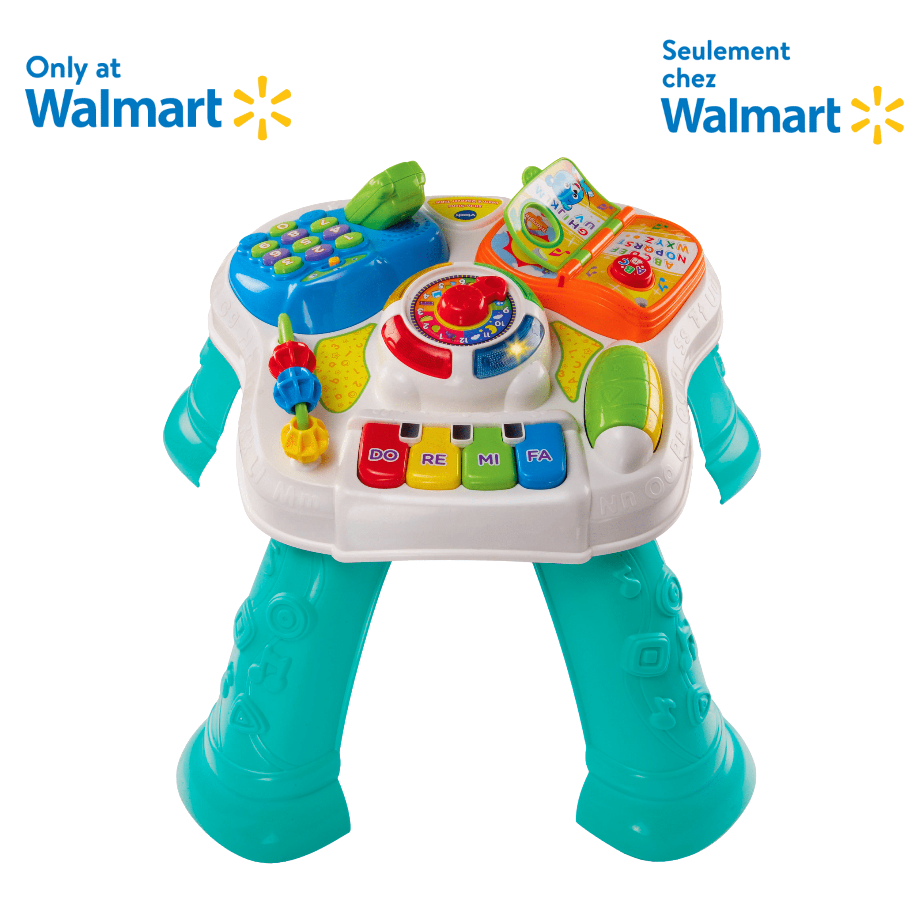 VTech Table d’éveil parlante 2 en 1 - Jouet d'éveil pour bébé - Exclusif à Walmart - Version anglaise